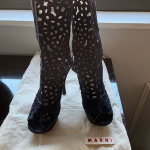 ✨JUST REDUCED ✨Marni platform peep toe booties